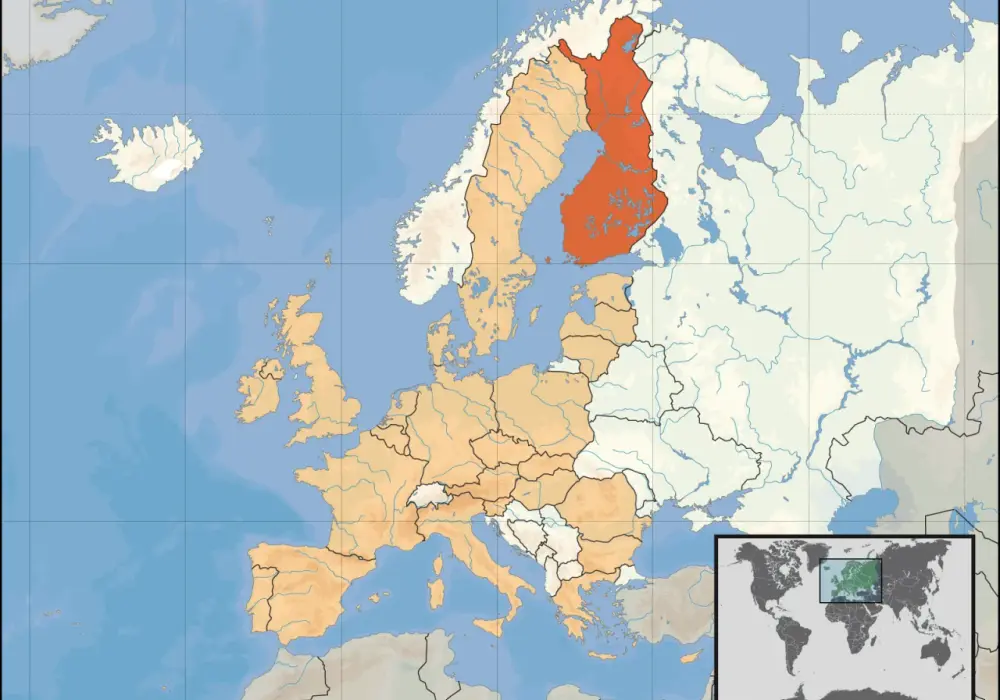 Finlandia na mapie Europy - położenie, regiony i kiedy jechać