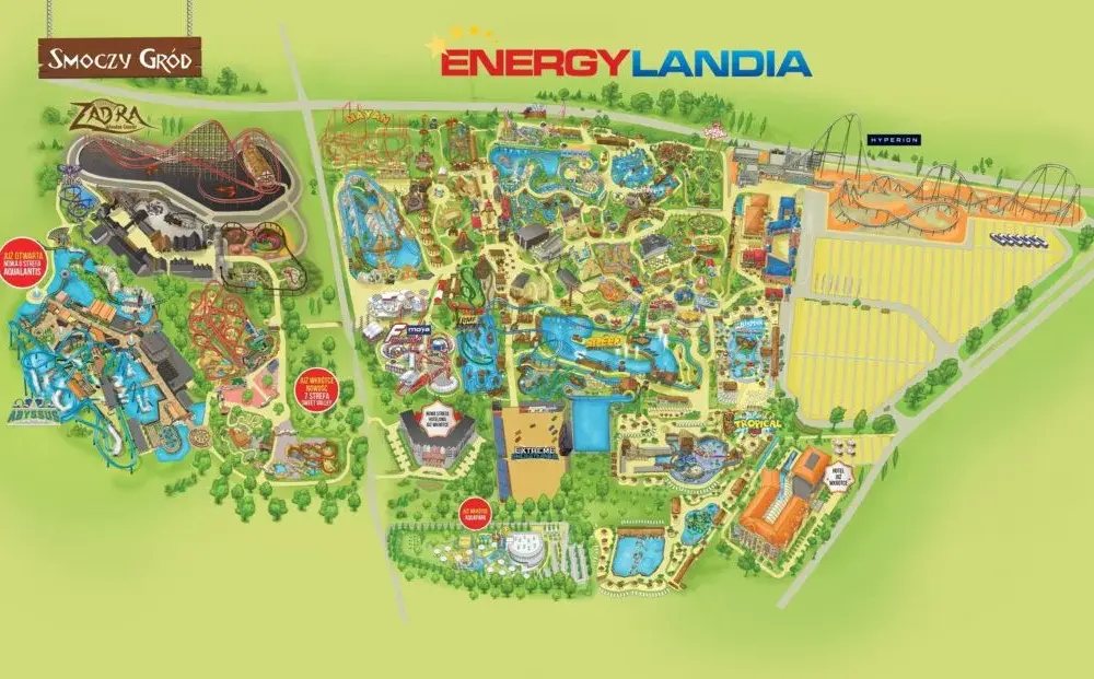 Energylandia: Co zobaczysz? Wizualny przewodnik po strefach